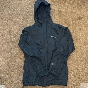 Women’s Columbia waterproof rain jacket Dark Blue Size S